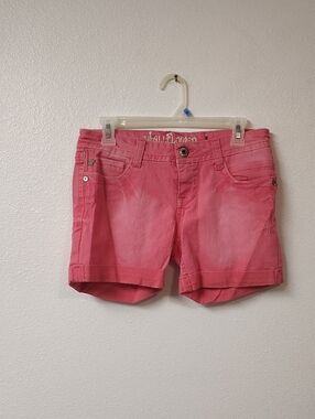 Wallflower Pink Rolled-Cuff Denim Shorts1392